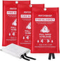 Fire Blanket for Camping Home Kitchen 3Pack Emergency Fire Blanket Fire Resistant Blanket for Garages, Workshops, Grill, Car, Office, Warehouse, School, Picnic