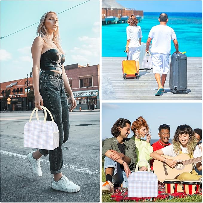 Lunch Bag Women, Lunch Box for Women Men Reusable Insulated Lunch Tote Bag, Handbags Case High Capacity for Travel Work Picnic