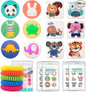 Mosquito Repellent Stickers 240 Pcs Natural Mosquito Patches for Kids and Adults with 5 Pack Individually Wrapped Mosquito Repellent Bracelets for Outdoor Camping Traveling Fishing