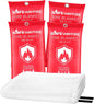 Safewayfire Emergency Fire Blanket - 4 Pack, 47'' x 71'' Fire Suppression Blanket for Kitchen, Fireproof Fiberglass Blanket for Home Safety, Swift Safe Fiberglass Fire Blankets