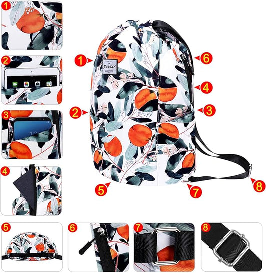 XEYOU Drawstring Sports Backpack Lightweight Gym Yoga Sackpack Shoulder Rucksack Casual Outdoor Daypack for Women and Men