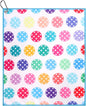 Millie Rose Pickleball Towels in Fashionable Prints - Cute 15x17 inch Microfiber & Cotton Athletic Towels with Carabiner Clip - Pickleball Accessories, Pickleball Gifts (Colorful Pickle)