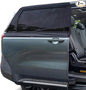 EcoNour Car Window Sun Shades for MPV & Minivan Sliding Door Rear Windows | Elastic Mesh Sunshade for Baby & Passenger Comfort | Car Window Accessories | 2 Pack Side Window Shades