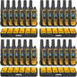 DEWALT DXFRS800 2 Watt Heavy Duty Walkie Talkies - Waterproof, Shock Resistant, Long Range & Rechargeable Two-Way Radio with VOX (24 Pack w/ 4X Gang Chargers) (4DXFRS800-BCH6)