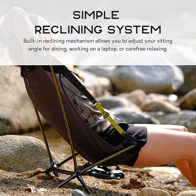 NEMO Equipment Moonlite Reclining Camp Chair - One Size - Lagoon