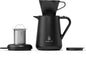 Ideus Insulated Pour Over Coffee Maker Set 20oz, Stainless Steel Coffee Pot Pour Over Set Camp Coffee Carafe BPA-Free with Dripper and Tea Infuser for Home, Office & Camping (Black)