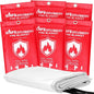 Safewayfire Emergency Fire Blanket - 6 Pack - Fiberglass Fire Blanket for Home, 39.4'' x 39.4'' Fire Suppression Blanket for Kitchen