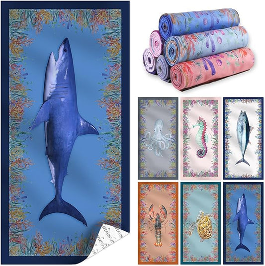 Microfiber Beach Towel Quick Dry Sandproof Compact Sand Free Man Birthday Father Days Ideas Dad Papa Husband Brother Uncle Male Grandpa Him Boss Friend Appreciation Thank You Retirement