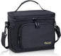 BALEINE Insulated Lunch Bag for Men Women, 22 Can Leakproof Cooler Bag with Adjustable Shoulder Strap for Work Picnic, Lunch Box for Women Men (Large, Black)