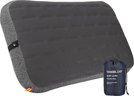 TREKOLOGY Large Inflatable Pillow for Camping, Inflatable Camping Pillow Air Pillow Blow Up Pillow Camping Pillows for Sleeping Inflatable Pillows for Sleeping Inflatable Lumbar Pillow ALUFT Ultra