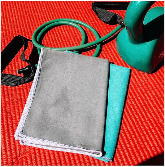 Microfiber Cooling Towels for Neck and Face – Soft Breathable Microfiber Towel for Hot Weather, Outdoor Sports, Running, Gym, Camping, Travel, Yoga – 32” x 13” Grey