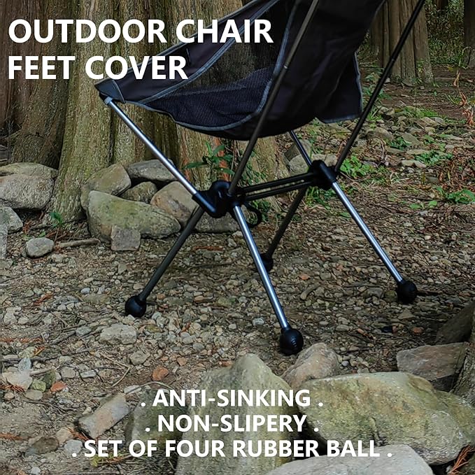 Chair Feet 24-28mm Leg Floor Protectors for Hardwood Floors Rubber Covers to Protect Wood Tile Outdoor Chairs Feet Helinox Chair Sunset