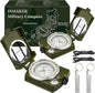 INMAKER Compass, Compass Hiking with Survival Whistle, Luminous Compass Gift for Kids, Apply to Outdoor Survival, Camping and Navigation