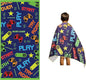 Microfiber Beach Towel for Kids - Thin and Large (30"x60") - Gaming - Absorbent, quick dry, sand free, lightweight, blanket - toddler, girls, boys - For Sports, Pool, Picnic, Camping, Travel, Swim
