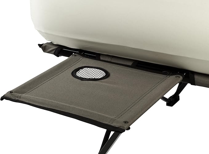 Coleman Camping Cot Air Mattress & Pump Combo Folding Camp Cot & Air Bed with Side Table & Battery-Operated Pump Great for Comfortable Outdoor Sleeping & Camping