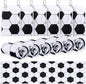 6 Pack Soccer Cooling Towels for Boys, Soccer Sports Towels with Bags, 40"x12" Breathable Chilly Towel, White and Black Microfiber Towel for Sport Team Gift