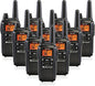 Midland LXT600VP3 36 Channel FRS Two-Way Radio - Up to 30 Mile Range Walkie Talkie - Black (Pack of 10)