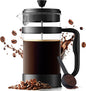 Utopia Kitchen 34 Ounce 1 Liter French Press Coffee Maker, Tea Maker, Travel Coffee Presses, Heat Resistant Thickened Borosilicate Coffee Pot for Camping Travel Gifts, Black Pack of 1