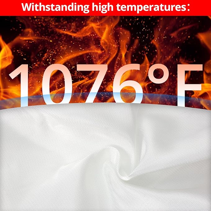 SecuCaptain Emergency Fire Blanket for Home and Kitchen - 12 Pack 40"x40" Flame Suppression Fiberglass Fire Blankets for House Camping Car Warehouse Office Emergency Survival Safety