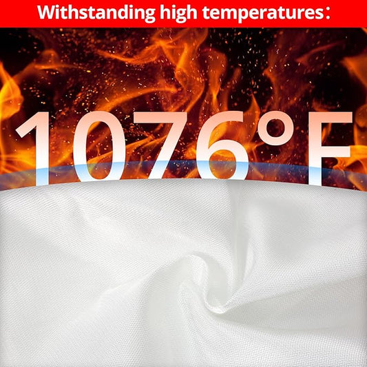 SecuCaptain Emergency Fire Blanket for Home and Kitchen - 12 Pack 40"x40" Flame Suppression Fiberglass Fire Blankets for House Camping Car Warehouse Office Emergency Survival Safety