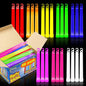 50 Multi Color Ultra Bright Glow Sticks Bulk - 12 Hour Duration - Versatile Use Glow Sticks for Parties, Emergency Light, Camping, and Survival Kit