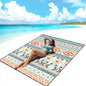AISPARKY Beach Blanket Waterproof Sandproof, Oversized Large Beach Mat 79" X 83"/120"x108" for 1-8 Adults, Quick Drying&Compact&Lightweight, Picnic Mat Vacation Essentials for Beach Camping Travel