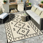 Uphome Outdoor Plastic Straw Rug 6x9 ft, Reversible Waterproof Outdoor Rug Carpet, Tan Boho Patio Rug, RV Camping Rug for Outside, Indoor Outdoor Area Rug for Backyard Deck Balcony Picnic, 6'x9'
