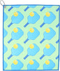 Millie Rose Pickleball Towels in Fashionable Prints - Cute 15x17 inch Microfiber & Cotton Athletic Towels with Carabiner Clip - Pickleball Accessories, Pickleball Gifts (Pickleball Party)