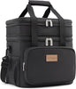 Lifewit Lunch Box for Men Women, Black, 12L/16Can, Insulated Soft Cooler Bag with Padded Shoulder Strap, Ideal for Work/Flight/Travel