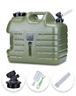 UPWOIGH Camping Water Container, 6.6 Gallon Big Water Jug(25L), Truly No Leakage Water Storage, Military Green Water Tank,BPA Free Overlanding Gear