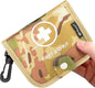 Small First Aid Kit, 100 Pieces Water-Resistant Well Organzied Pouch with Rotatable Buckle - Ideal for Outdoor, Travel, Biking, Camping, Hiking, Car (Desert Camo)