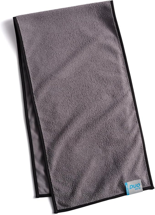 Mission Dual Action Cooling & Drying Towel, Charcoal/Black - Cools Up to 6 Hours - Moisture & Sweat Absorbent - UPF 50 Sun Protection - Machine Washable