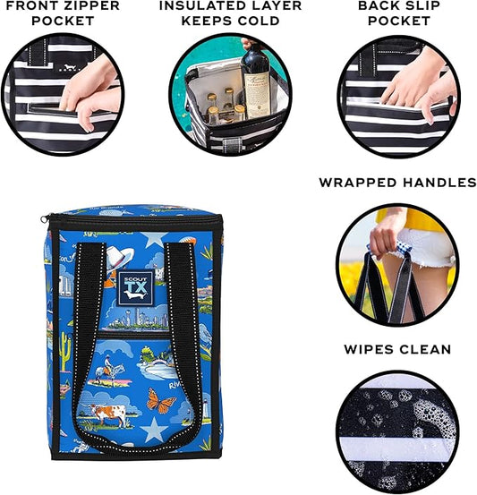 SCOUT Pleasure Chest - Soft, Lightweight, Insulated Cooler, Fits 5 Wine Bottles, Cooler for Beach, Pool, Boat, and Picnics