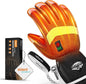 Heated Gloves for Men Women, Electric Heated Work Gloves, Rechargeable 7.6V Battery, 8.5h Warmth, Waterproof Event Heating Glove for Winter Sports, Motorcycle Cycling Skiing Hiking Camping
