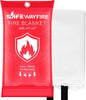 Safewayfire Emergency Fire Blanket - 1 Pack, 47'' x 47'' Fire Suppression Blanket for Kitchen, Fireproof Fiberglass Blanket for Home Safety, Swift Safe Fiberglass Fire Blankets