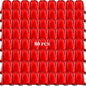 KUUQA 80Pcs Red Drawstring Backpack Bag Sack Drawstring Bags Bulk String Bags Storage Bags for Sport Gym Traveling