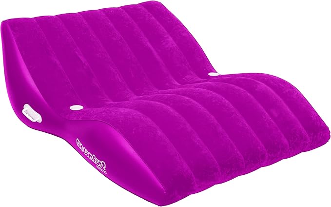 SUN COMFORT COOL SUEDE Double Zero Gravity Lounge, Raspberry
