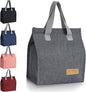 Lunch Bag for Women/Men,Waterproof Reusable Portable Lunch Tote,Lunch Box Bag.Thermal Cooler Bag Ideal for Work/Party/l/Travel/Picnic (Light Gray)