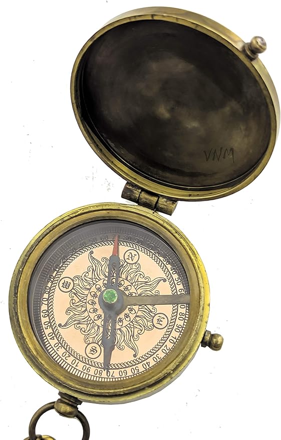 Brass Engraved Compass | I Love You (Home Wherever We Go Together) | Gift Compass, Camping Compass, Engraved Compass, Confirmation Gift Ideas