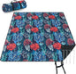 PY SUPER MODE Picnic Blankets Extra Large, Waterproof Foldable Outdoor Beach Blanket Oversized 83x79” Sandproof, 3-Layer Picnic Mat for Camping, Hiking, Travel, Park, Concerts-Sea World