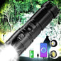 Flashlights High Lumens Rechargeable,Super Bright Flashlight with Tail COB Work Light,Zoom,8 Modes,1.5 Pounds Mid-Size Powerful Tactical Flashlights for Emergencies Camping