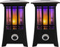 PIC Solar Flame Effect Patio Lantern Bug Zapper, ½ Acre Coverage, 2 Pack