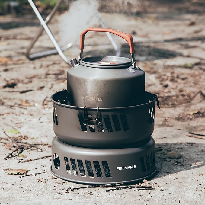Fire Maple Versatile Outdoor Cooking Set w/Alcohol Stove Aluminum, Compact & Durable Camping Cookware Kit