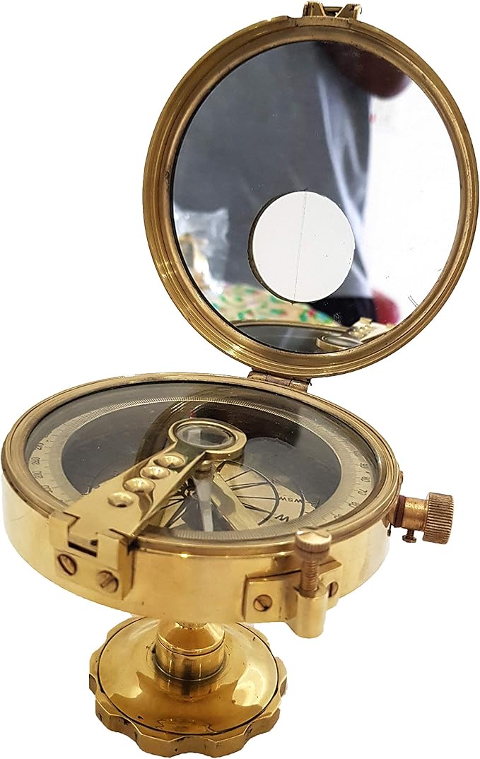 Vintage Nautical Marine Navy Navigational Ship Compass Home Decoration Handmade Unique Gimbal Compass Shiny Brass