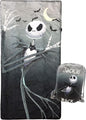 Jay Franco Disney Nightmare Before Christmas Slumber Sack - Cozy & Warm Kids Lightweight Slumber Bag/Sleeping Bag - Featuring Jack Skellington (Official Disney Product)