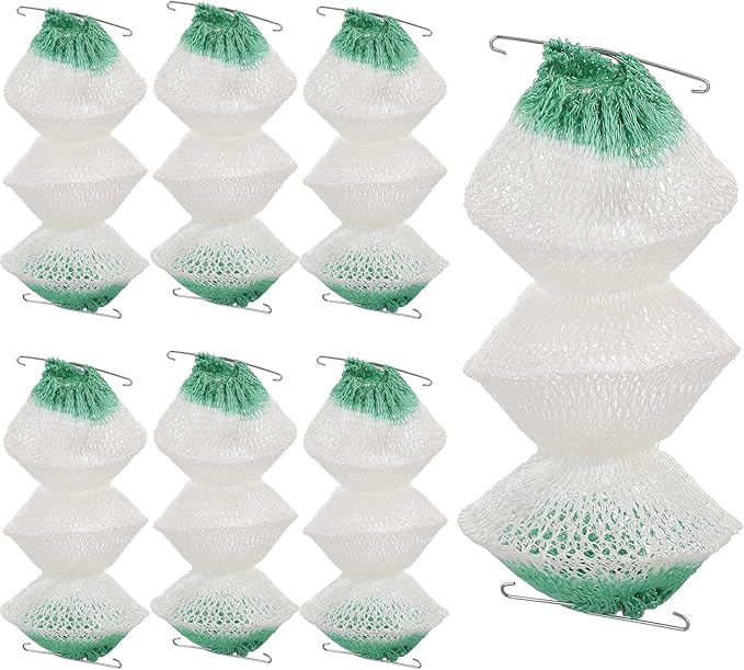Thinp 6 Pcs Lantern Mantles,3-Layer Propane Lantern Mantles Insta-Clip 2#95 Mantles Gas Lantern Mantles with 2 Install Clip Accordion Shape Mantles for Gas Lantern