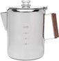 COLETTI Bozeman Percolator Coffee Pot — Camping Coffee Pot, Camping Coffee Makers – America’s Favorite Percolator – NO Aluminum or Plastic [12 cup]