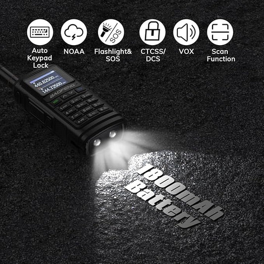 BAOFENG UV-17R Two Way Radio (Upgraded Version of UV-5R), Dual Band 144-148/420-450Mhz Handheld Ham Radio with 999 Channels Manual DTMF VOX 1800mAh Li-ion Battery, Support CHIRP