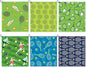 6 Pcs Tennis Towel Stylish Prints Soft Microfiber 15 x 17 Inch Tennis Towels with Clip Tennis Gifts for Women Men Tennis Accessories for Tennis Lovers