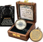 For I Know The Plans I Have For You Brass Magnetic Compass Engraved with Scripture Jeremiah 29:11, Directional Compass, Religious Gifts For Men, Easter Gifts For Teen Boys